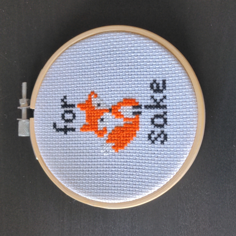 For Fox Sake Cross stitch
